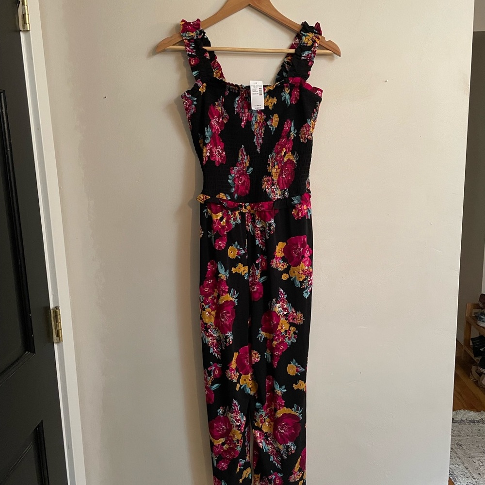 Maurice’s Floral Full-Length Romper | Women’s Size Medium NWT
